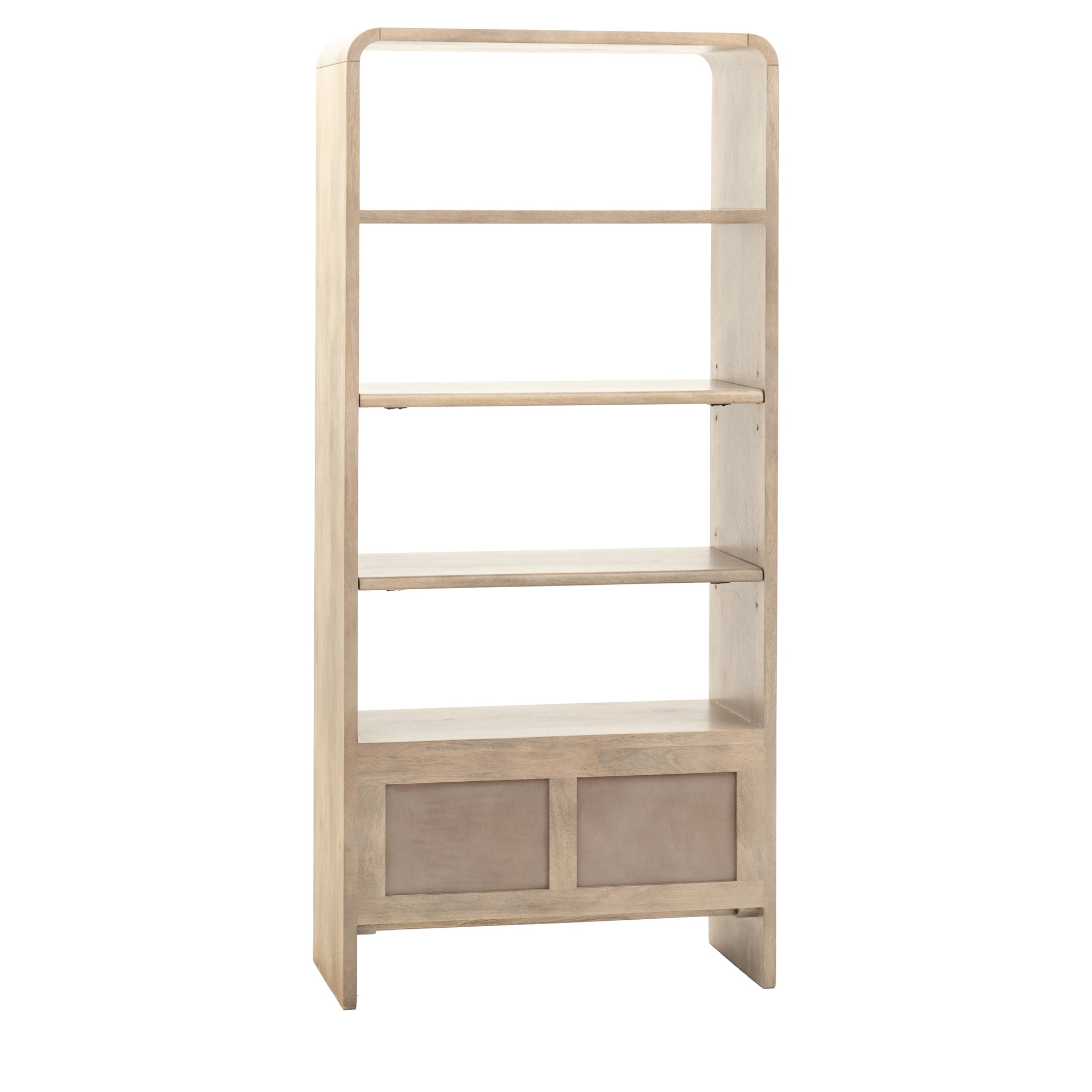 Colonna Open Display Unit - Open Display Unit Natural Mango Wood / Brass Sterling Home 7
