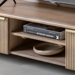 Colonna Media Unit - Media Unit Natural Mango Wood / Brass Sterling Home 3