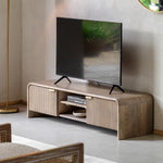 Colonna Media Unit - Media Unit Natural Mango Wood / Brass Sterling Home 2