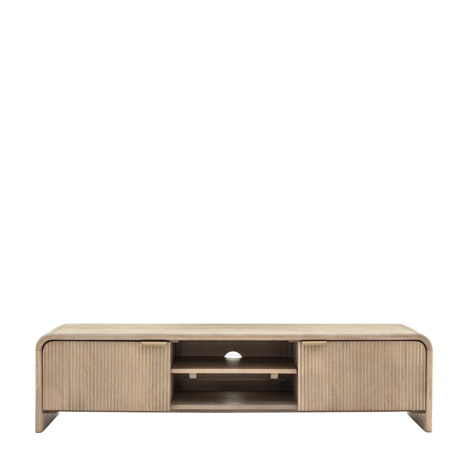 Colonna Media Unit - Media Unit Natural Mango Wood / Brass Sterling Home 1