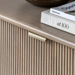 Colonna Sideboard - 3 Door Sideboard Natural Mango Wood / Brass Sterling Home 3