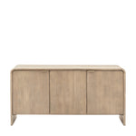 Colonna Sideboard - 3 Door Sideboard Natural Mango Wood / Brass Sterling Home 1