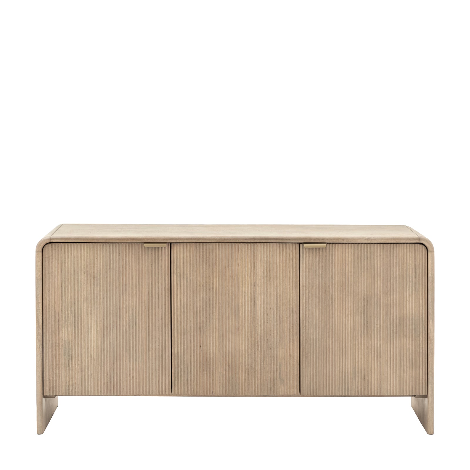 Colonna Sideboard - 3 Door Sideboard Natural Mango Wood / Brass Sterling Home 1