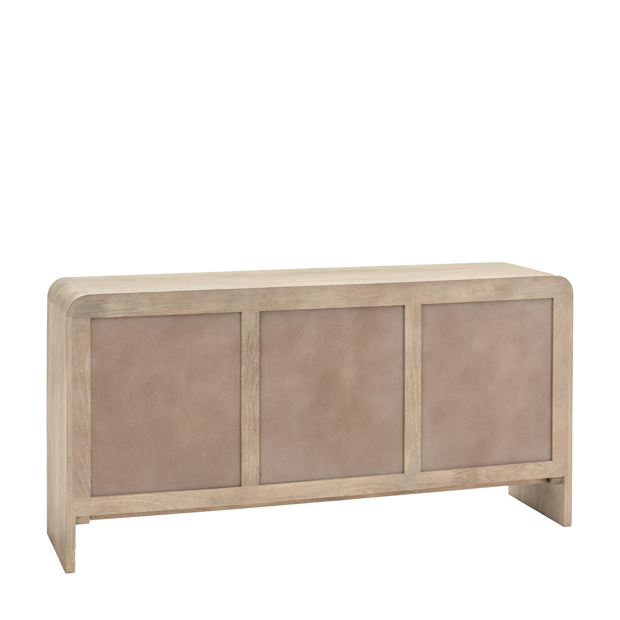 Colonna Sideboard - 3 Door Sideboard Natural Mango Wood / Brass Sterling Home 7