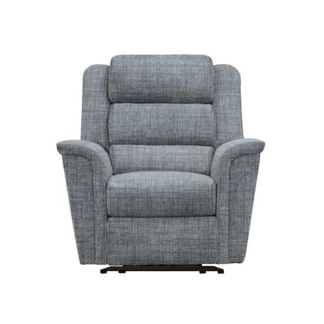 Parker Knoll Colorado Small Recliner Armchair - Small Power Recliner M Grade Leather Sterling Home 1