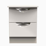 Colton 2 Drawer Bedside Cabinet - 2 Drawer Bedside Cabinet Sterling Home KGK - Kashmir Gloss & Kashmir 7