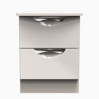 Colton 2 Drawer Bedside Cabinet - 2 Drawer Bedside Cabinet Sterling Home KGK - Kashmir Gloss & Kashmir 7
