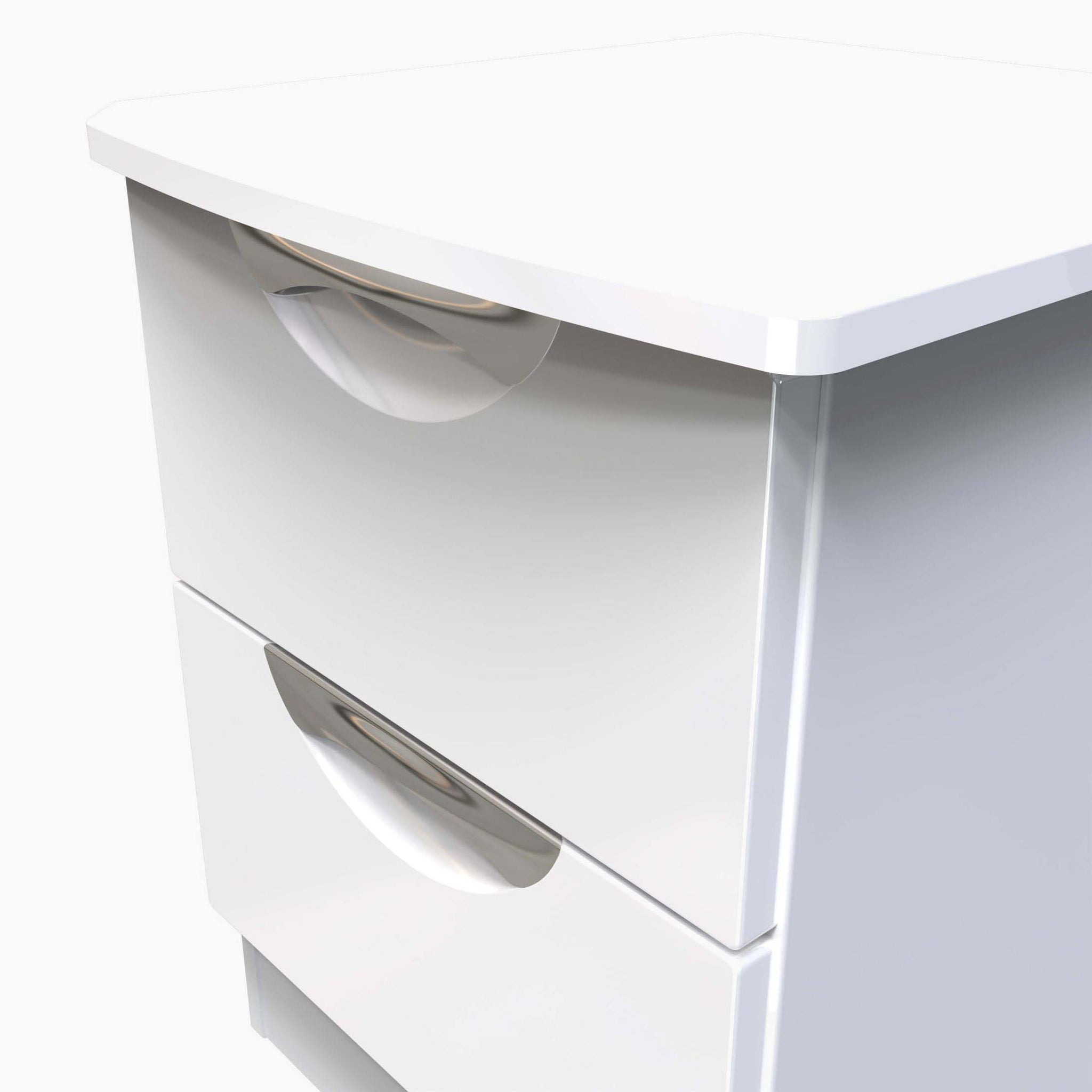 Colton 2 Drawer Bedside Cabinet - 2 Drawer Bedside Cabinet Sterling Home 5