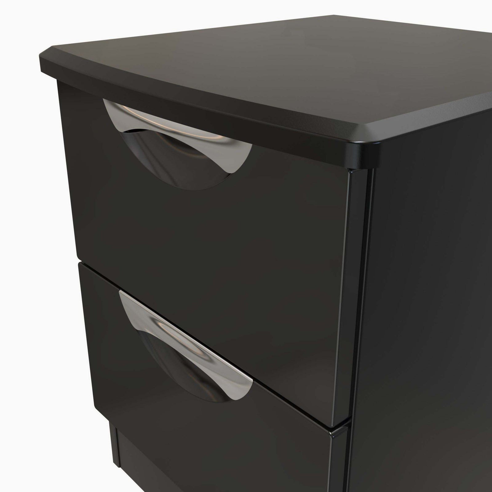Colton 2 Drawer Bedside Cabinet - 2 Drawer Bedside Cabinet Sterling Home 3