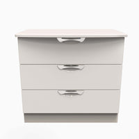 Colton 3 Deep Drawer Cabinet - 3 Drawer Deep Chest Sterling Home KGK - Kashmir Gloss & Kashmir 12