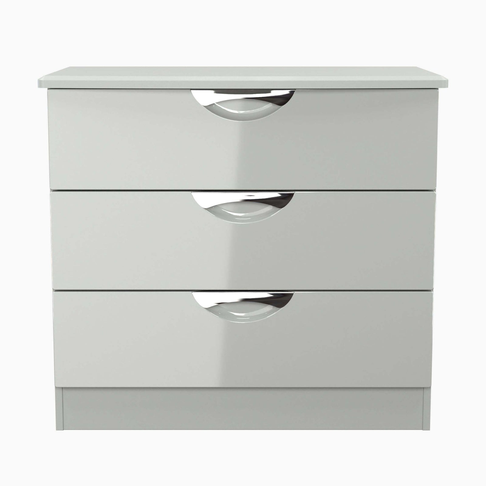 Colton 3 Drawer Deep Chest - 3 Drawer Deep Chest Sterling Home 6 GGDG - Grey Gloss & Dusk Grey