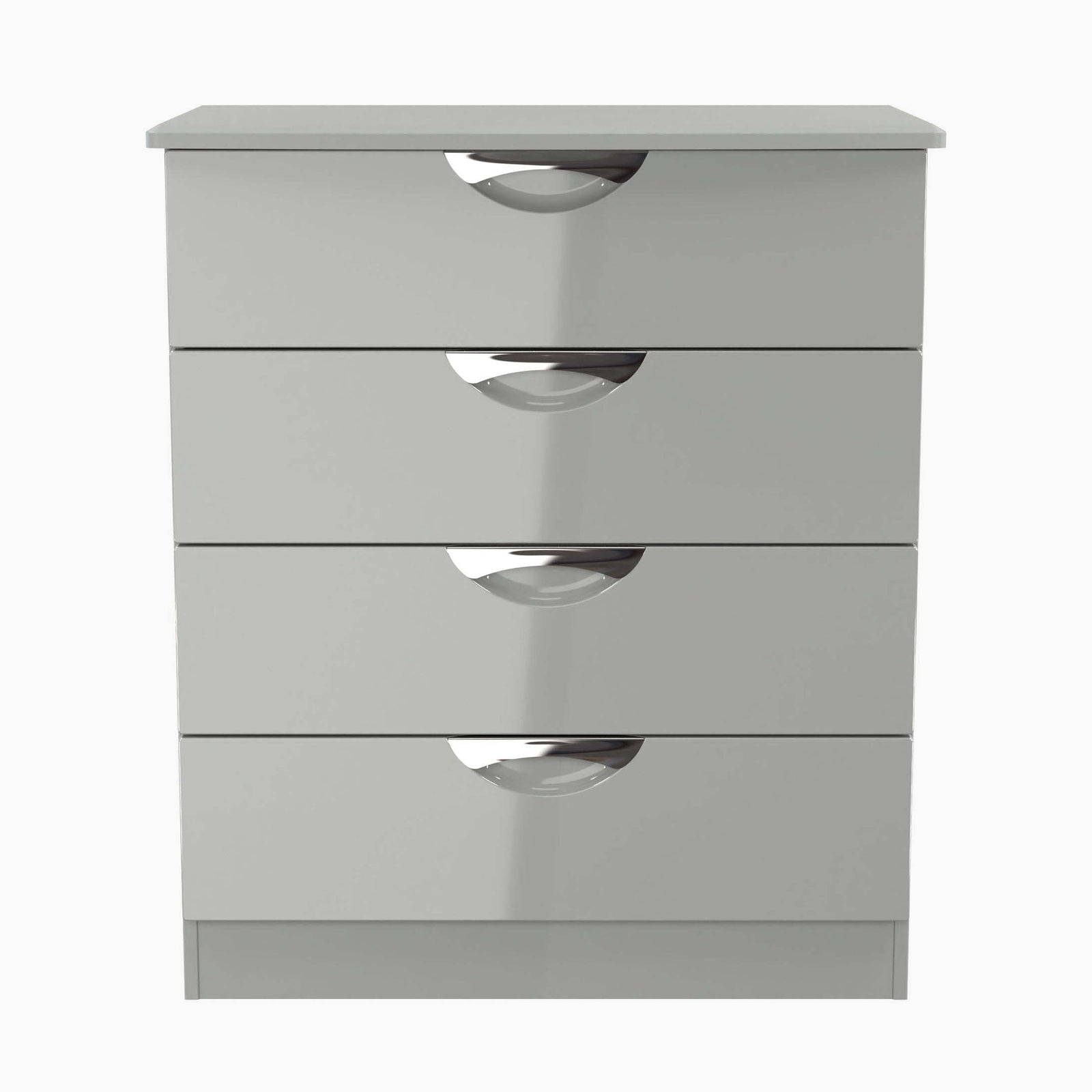 Colton 4 Drawer Deep Chest - 4 Drawer Deep Chest Sterling Home 6 GGDG - Grey Gloss & Dusk Grey