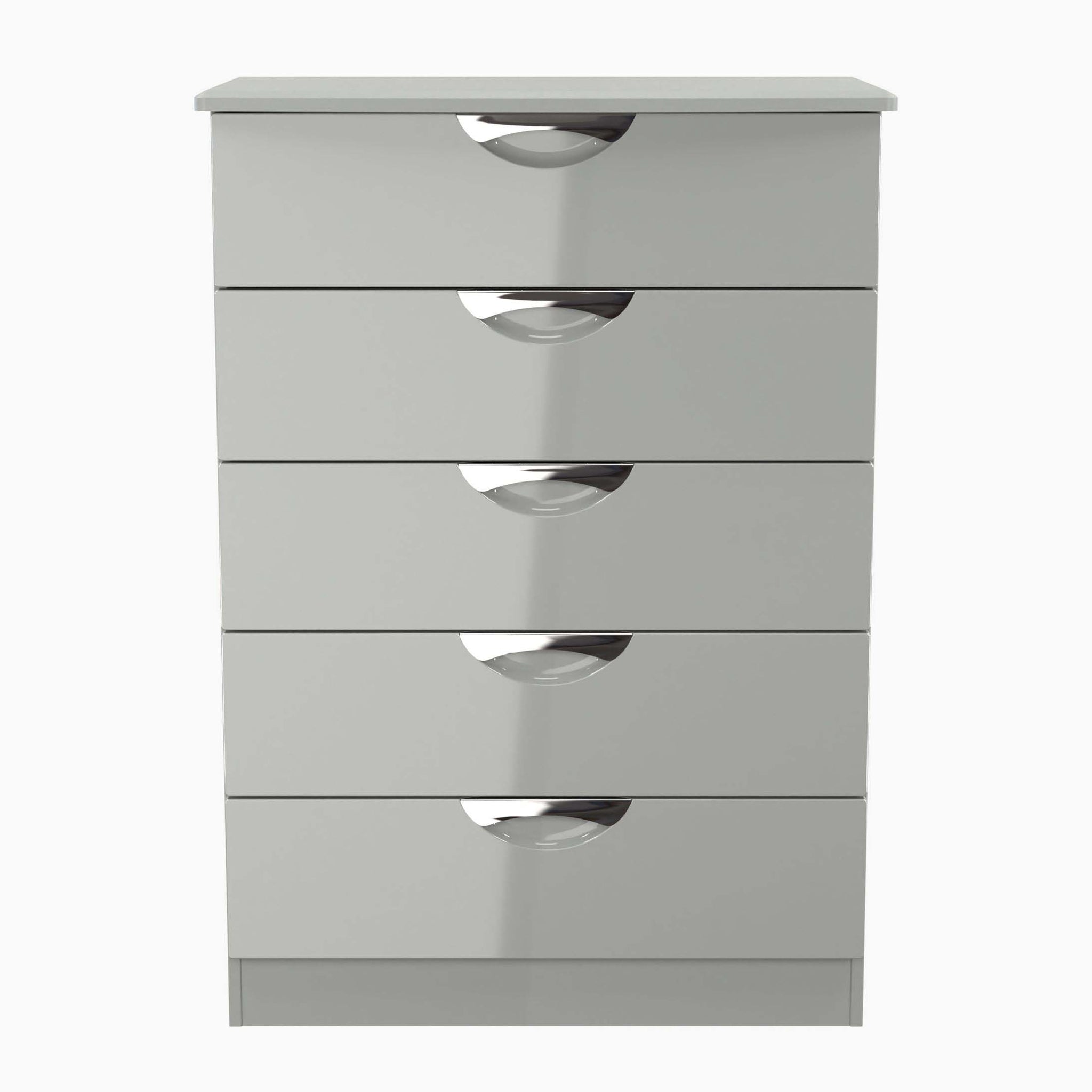 Colton 5 Chest of Drawers - 5 Drawer Chest Sterling Home GGDG - Grey Gloss & Dusk Grey 5