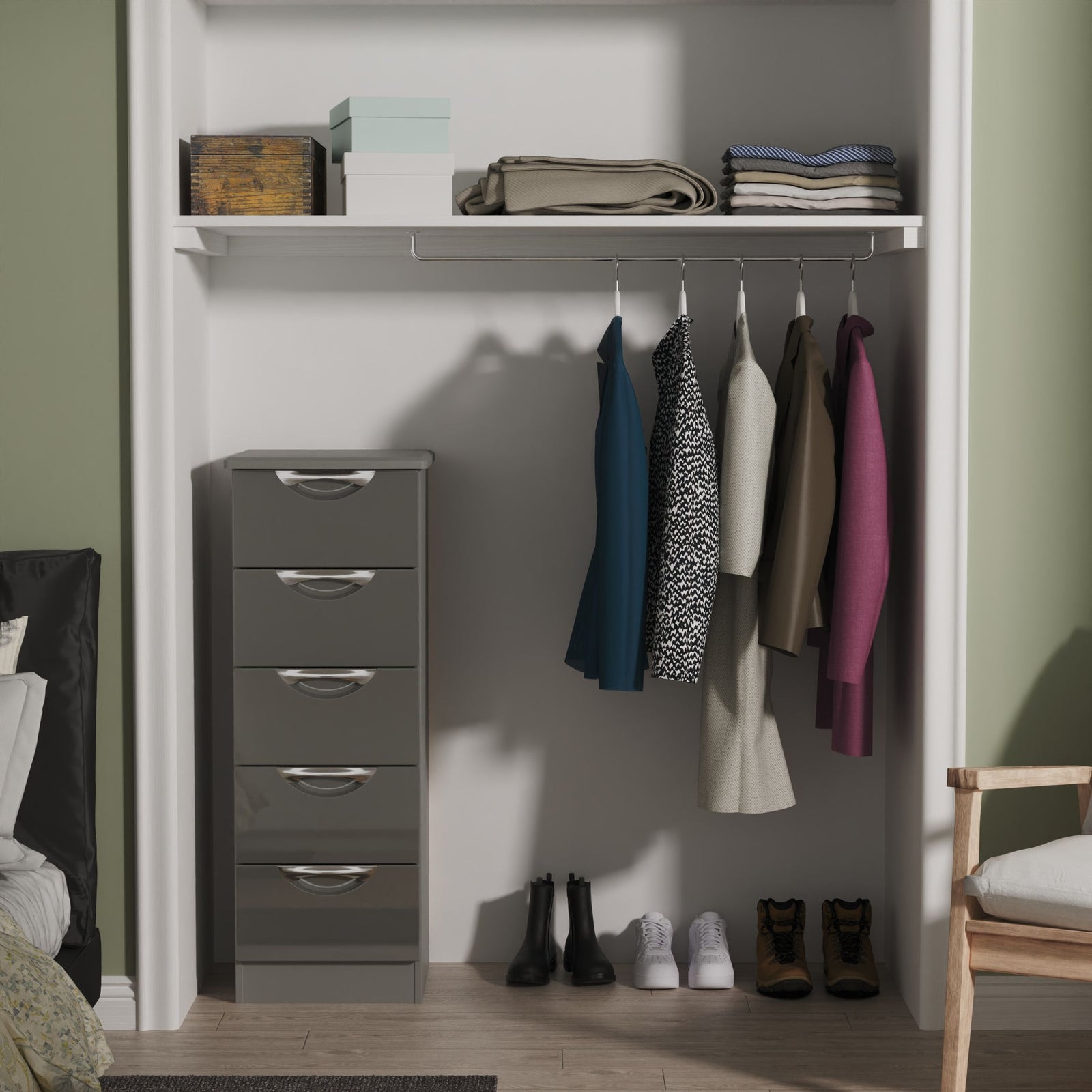 Colton 5 Drawer Tallboy - 5 Drawer Tallboy Sterling Home 8