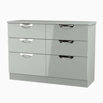 Colton 6 Drawer Wide Cabinet - 6 Drawer Wide Chest Sterling Home 3
