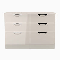 Colton 6 Drawer Wide Cabinet - 6 Drawer Wide Chest Sterling Home KGK - Kashmir Gloss & Kashmir 12