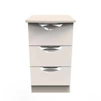 Colton 3 Bedside Cabinet - 3 Drawer Bedside Cabinet Sterling Home KGK - Kashmir Gloss & Kashmir 20