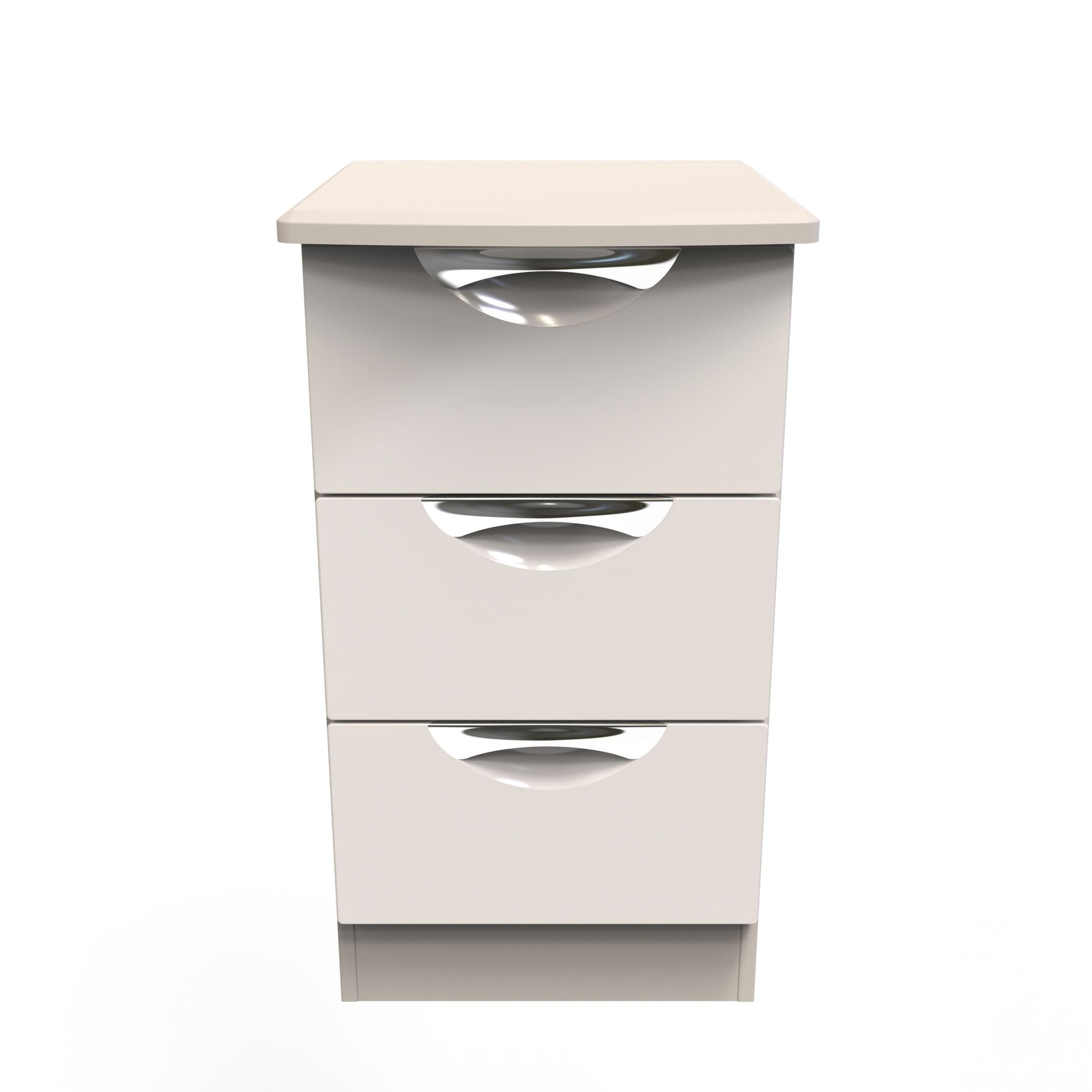 Colton 3 Bedside Cabinet - 3 Drawer Bedside Cabinet Sterling Home KGK - Kashmir Gloss & Kashmir 20