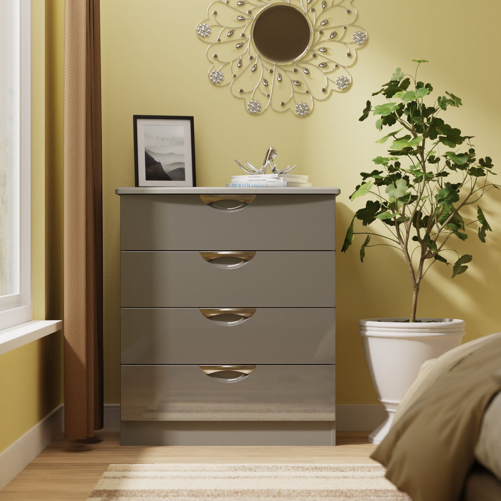 Colton 4 Drawer Deep Chest - 4 Drawer Deep Chest Sterling Home 7
