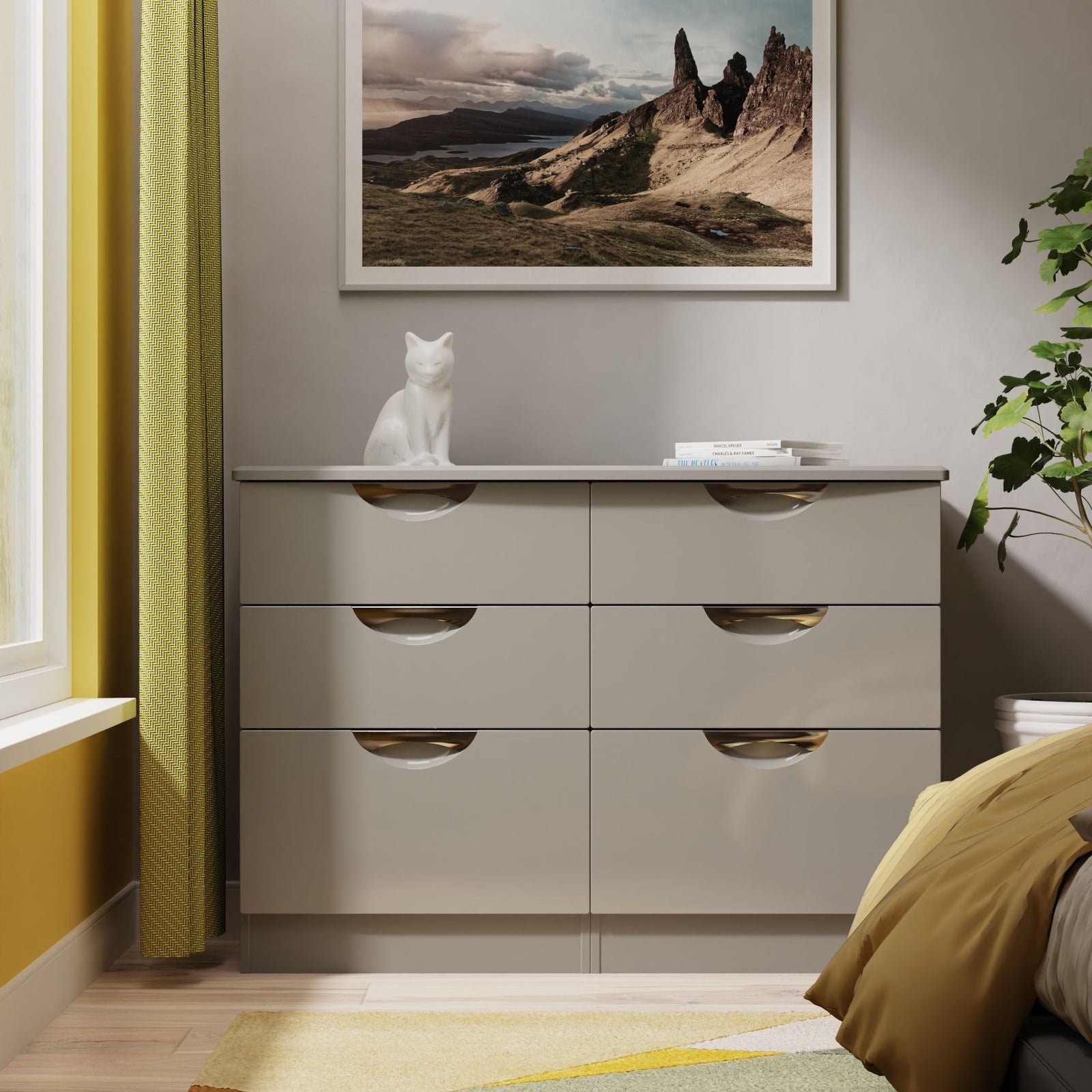 Colton 6 Drawer Wide Chest - 6 Drawer Wide Chest Sterling Home 8