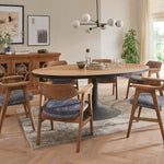 Coralia Large Dining Table & 4 Dining Chairs Set Tables Sterling Home 1