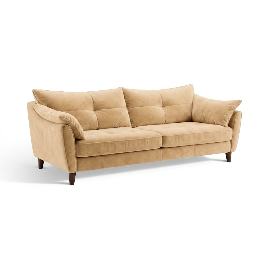 Zara 4 Seater Sofa - 4 Seater Sofa — Plush Cream, gallery image 2