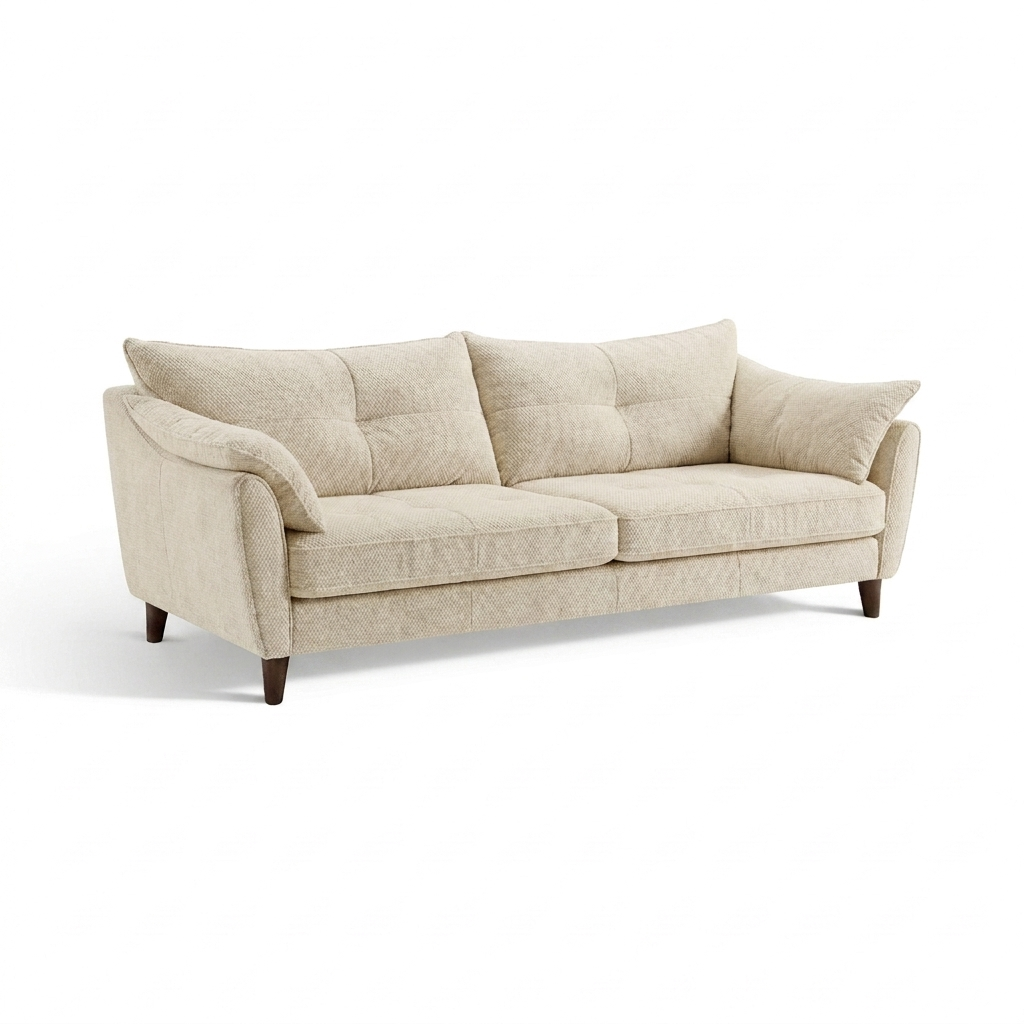Zara 4 Seater Sofa - 4 Seater Sofa — Kingstown Cream, gallery image 2