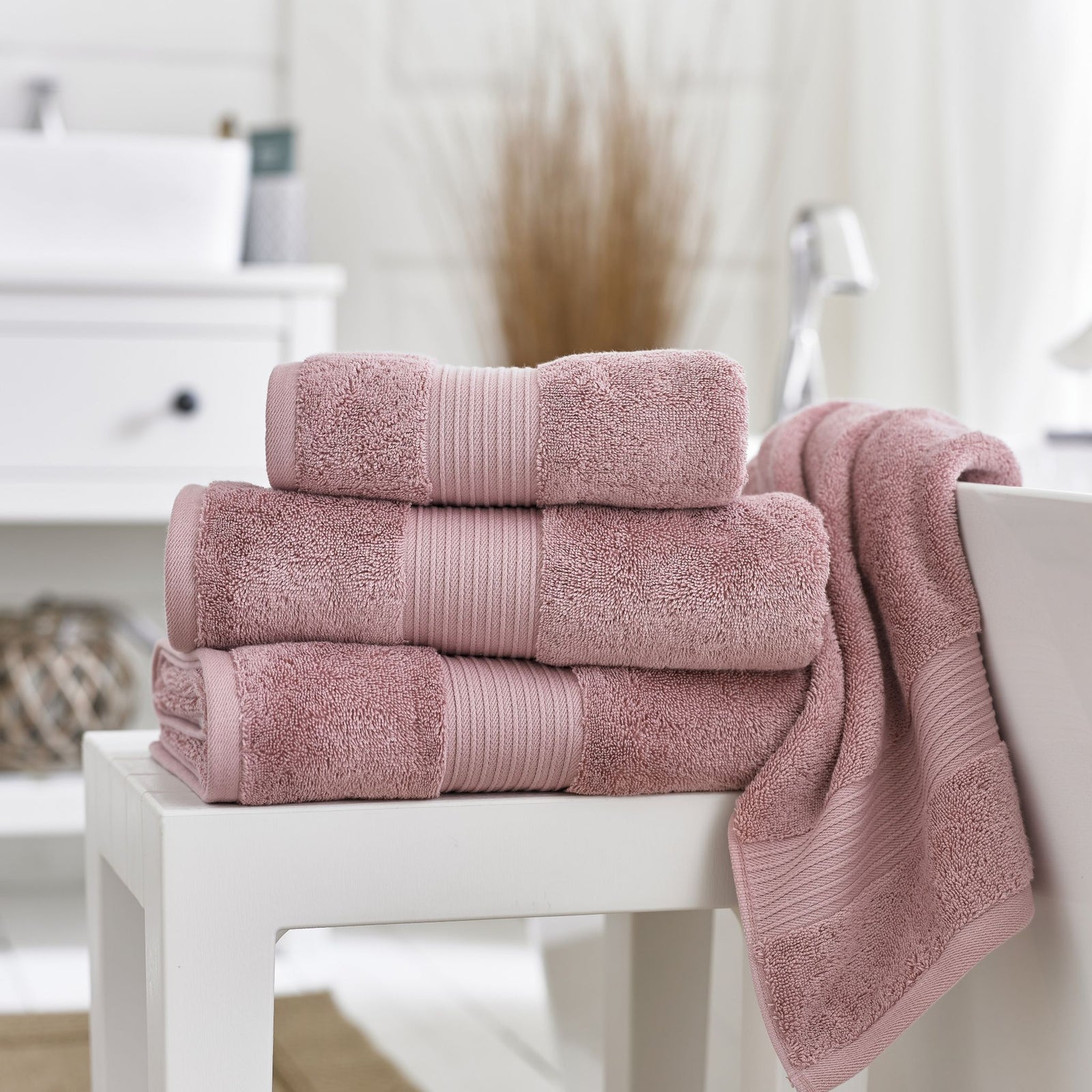Bliss Towel Blush - Bliss Bath Towel Blush Sterling Home 1