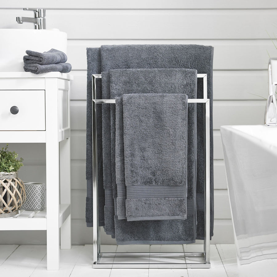Bliss Pima Towel Carbon - Bliss Pima Bath Sheet Carbon Sterling Home 1