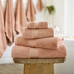 Egyptian Embrace Towel Coral - Egyptian Embrace Bath Sheet Coral Sterling Home 1