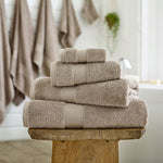 Egyptian Embrace Towel Brown - Egyptian Embrace Bath Sheet Mushroom Sterling Home 1