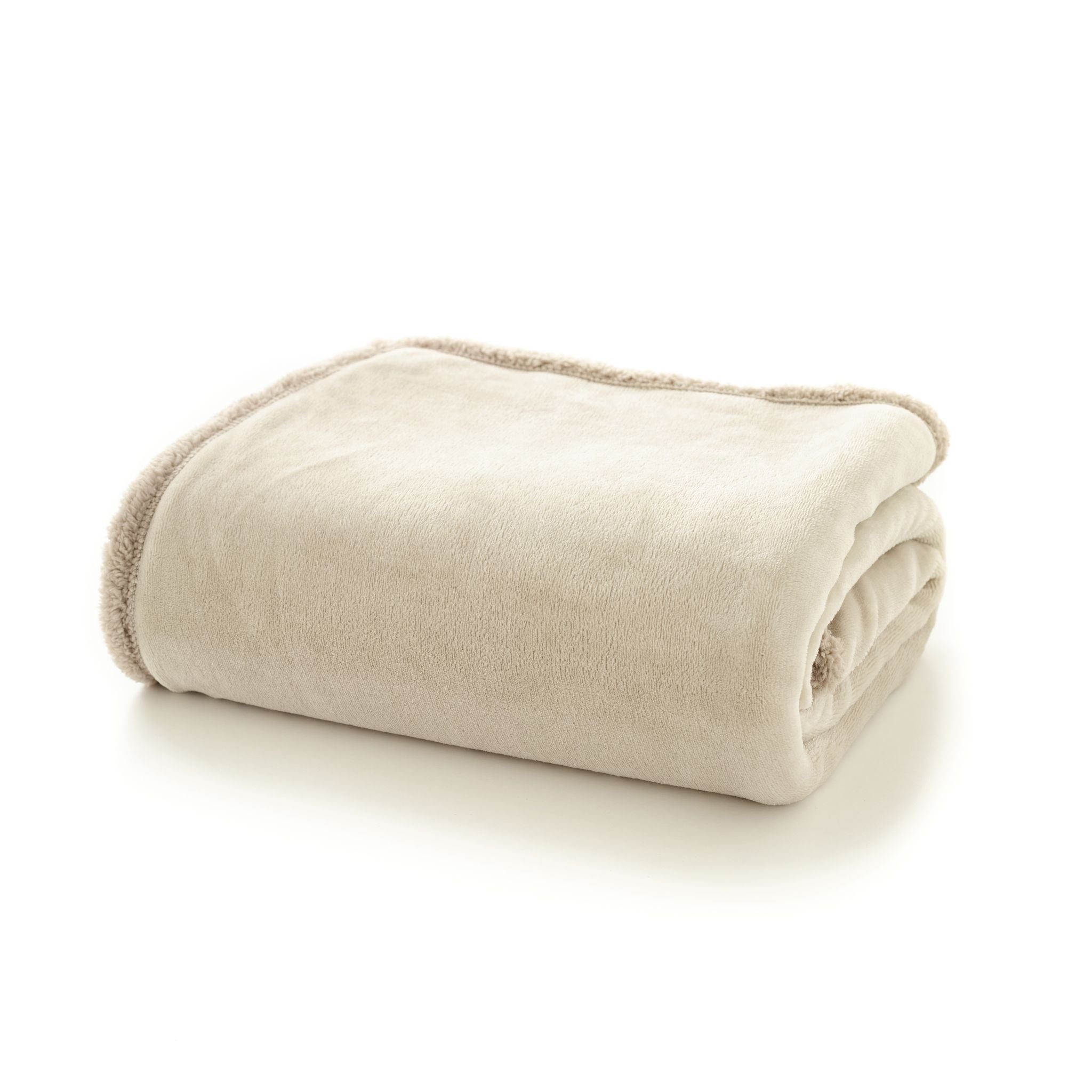 Hazelwood Sherpa Grey Throw - DISC Hazelwood Sherpa Throw Oyster Grey Sterling Home 2