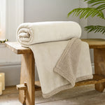 Hazelwood Sherpa Grey Throw - DISC Hazelwood Sherpa Throw Oyster Grey Sterling Home 1