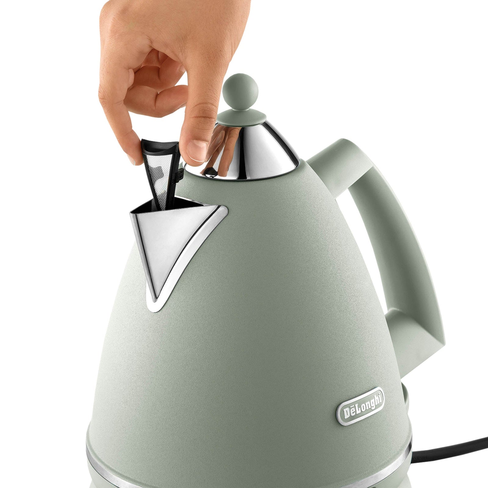 SALE DeLonghi Argento Kettle Green 1.7L Sterling Home 3