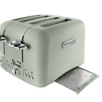 DeLonghi Argento Toaster Green 4 Slice Sterling Home 4