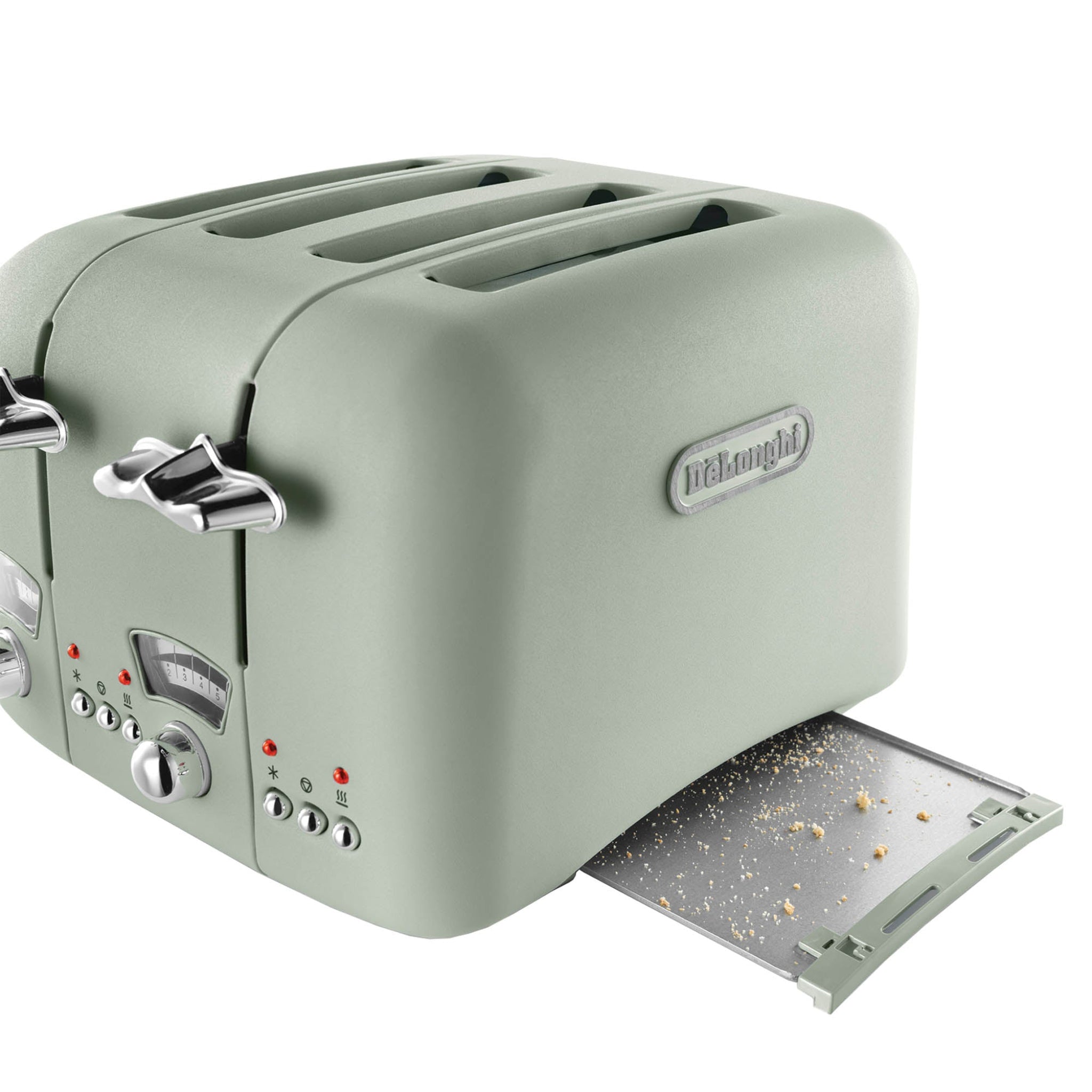 DeLonghi Argento Toaster Green 4 Slice Sterling Home 4