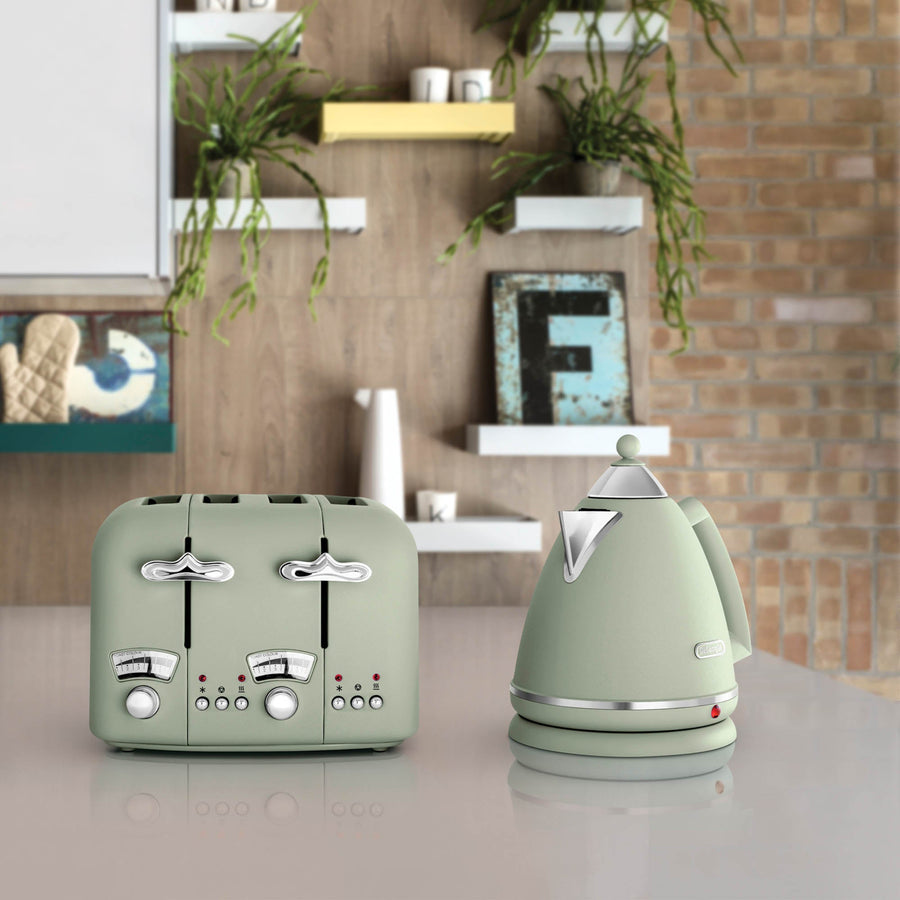 DeLonghi Argento Toaster Green 4 Slice Sterling Home 1