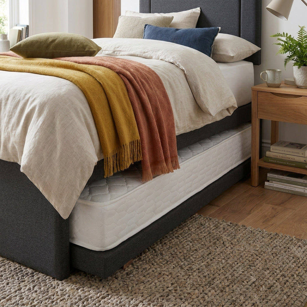 Highgrove Deluxe Guest Divan Bed - OC Guest Bed Divan Set 90x190cm Beds Sterling Home 3