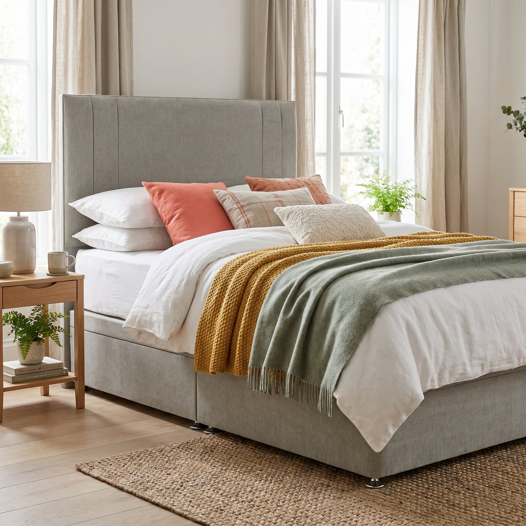 Highgrove Dreamsleep Divan Bed Set - Divan Set 150 x 200cm - King Sterling Home 2