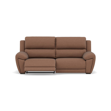 Echo 3 Seater Recliner Sofa - 2.5 Seater Sofa 2 Power Recliners Lumber Support Fabric - Power with Power Headrest and Power Lumbar 3 Seater Sofas Sterling Home 6 BFA-BLJ-04 TOBACCO