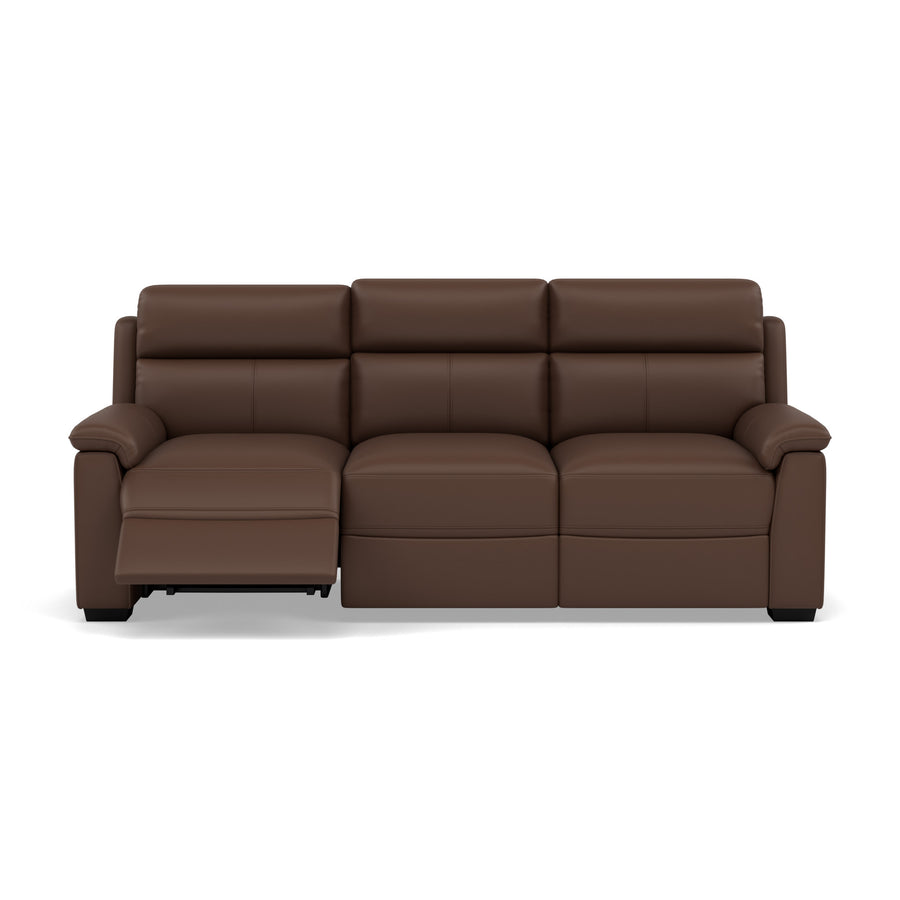 Eldon 3 Seater Power Recliner - 2.5 Seater Sofa 2 Power Recliners CAT20S - Power Recliner with USB 3 Seater Sofas Sterling Home 20 NWS-512E CACAO BROWN