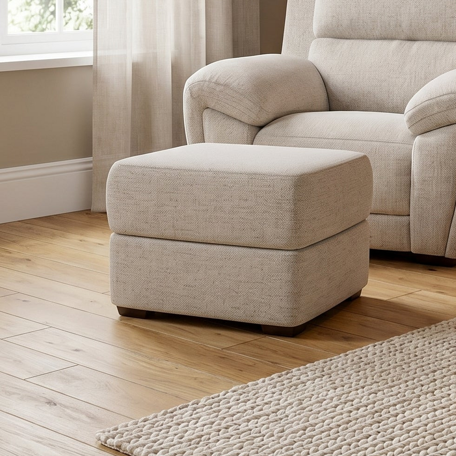 Echo Storage Footstool - Storage Footstool Fabric Sterling Home 2