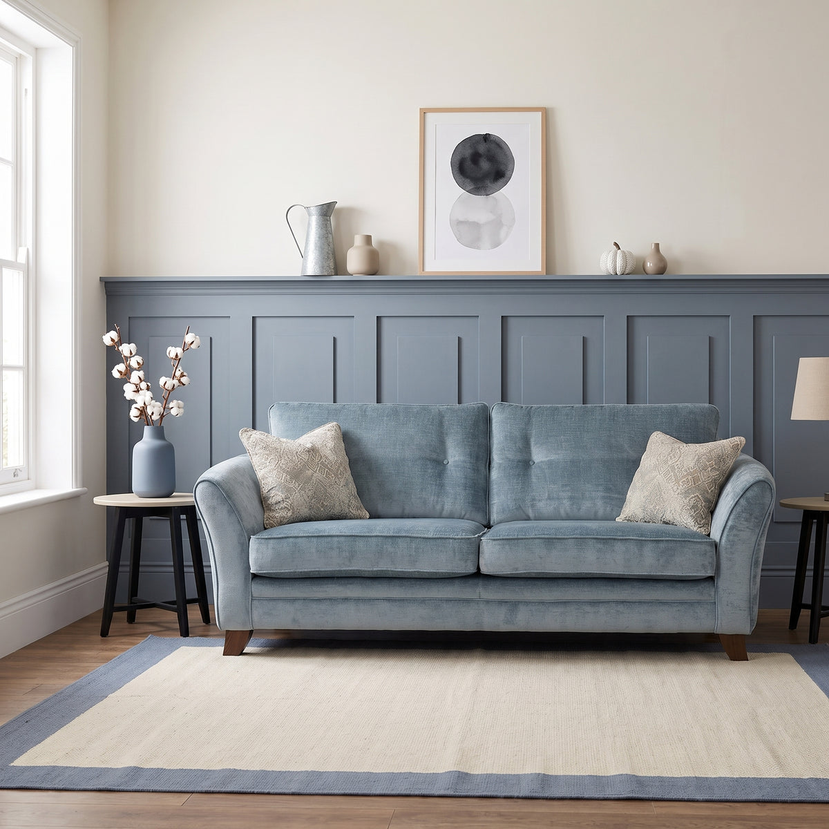Eden 3 Seater Sofa Standard Back - 3 Seater Sofa Standard Back Fabric 3 Seater Sofas Sterling Home 2