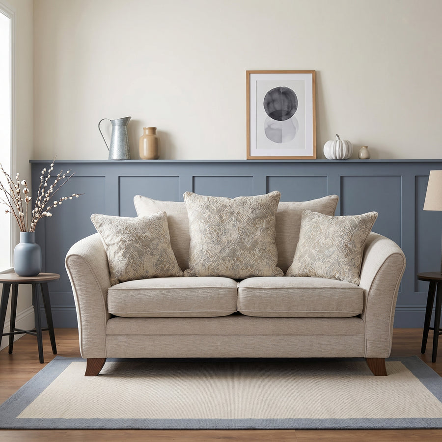 Eden 2 Seater Sofa Pillow Back - 2 Seater Sofa Pillow Back Fabric Sterling Home 2