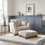 Eden Footstool - Designer Stool Fabric Sterling Home 3