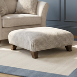 Eden Footstool - Designer Stool Fabric Sterling Home 2