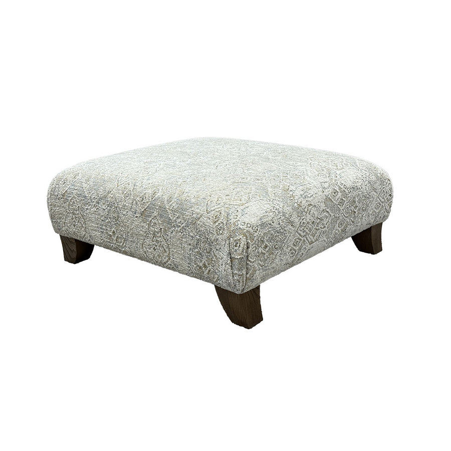 Eden Footstool - Designer Stool Fabric Sterling Home 1