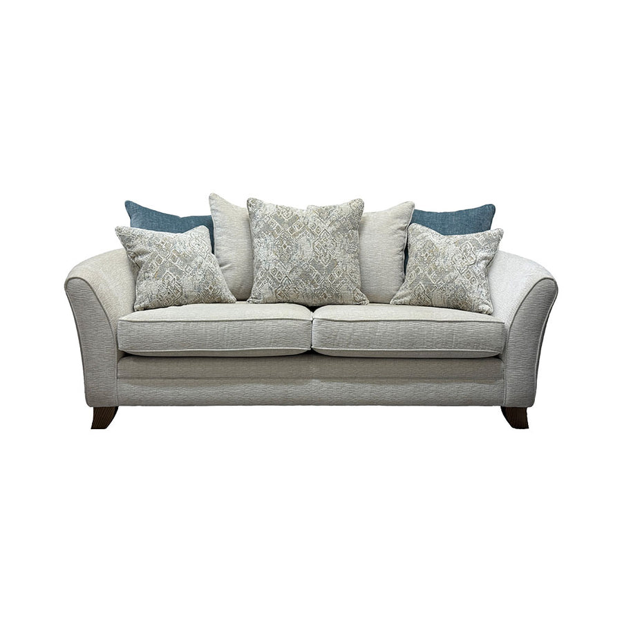 Eden Small 3 Seater Sofa Pillow Back - 2.5 Seater Sofa Pillow Back Fabric Sterling Home 1