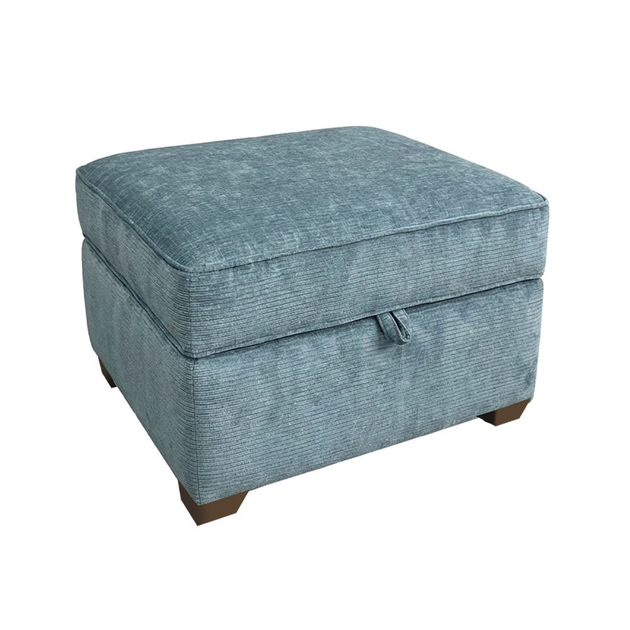 Eden Storage Footstool - Storage Stool Fabric Sterling Home 1