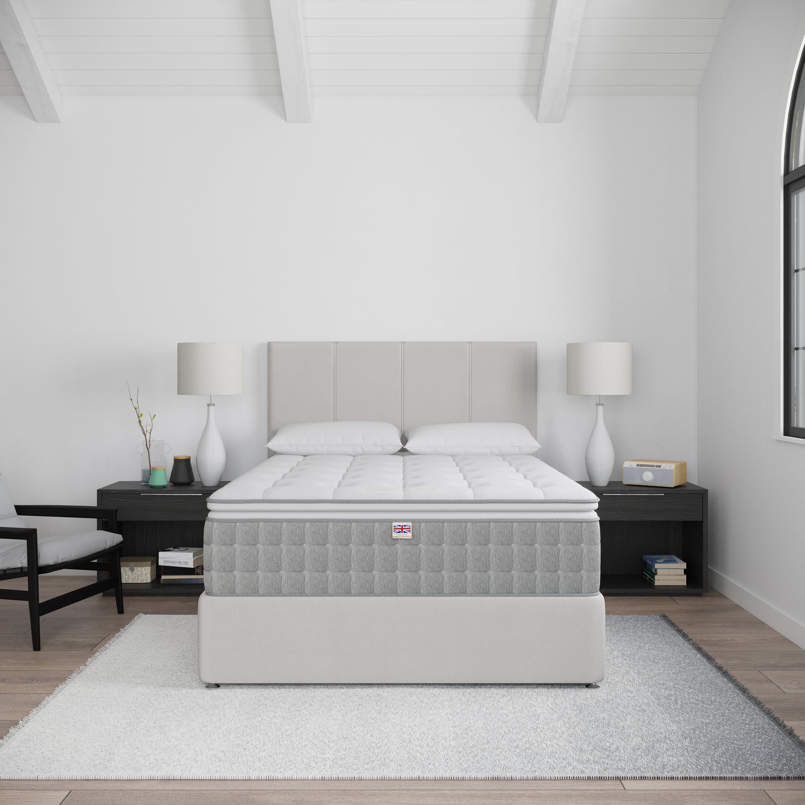 Millbrook Elaris Luxury 3000 Mattress - Mattress 180 x 200cm - Super King Sterling Home 2